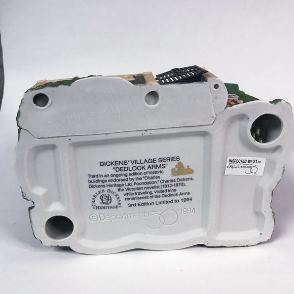 Department 56 "Dedlock Arms” 1994 3rd Editiion, Dickens Village Collection - Picture 10 of 10